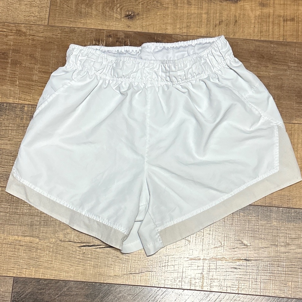 White Athletic Running Shorts